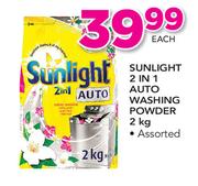 Sunlight 2 In 1 Auto Washing Powder-2Kg Each