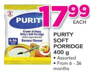 Purity Soft Porridge-400g Each