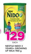 Nestle Nido 3 Years+ Growning Up Milk-900g Each
