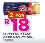 Bakers Blue Label Marie Biscuis-2 x 200g