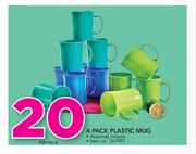 4 Pack Plastic Mug-Per Pack