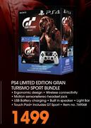 Sony PS4 Limited Edition Gran Turismo Sport Bundle