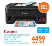 Canon Pixma G4400 Continuous Ink 4 In 1 Printer 