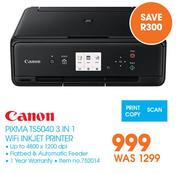 Canon Pixma TS5040 3 In 1 Wi-Fi Inkjet Printer 