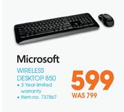 Microsoft Wireless Desktop 850