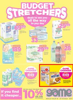Game JHB : Budget Stretchers (18 Oct - 24 Oct 2017), page 1