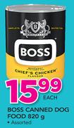 Boss Canned Dog Food-820g