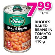 Rhodes Baked Beans In Tomato Sauce-410g
