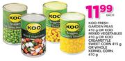 Koo Whole Kernel Corn 410g-Each