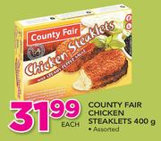 Country Fair Chicken Steaklets Assorted-400gm