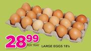 Large Eggs 18's Per Tray