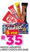 Nestle Assorted Large Chocolate Bars-For 5