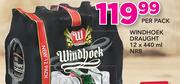 Windhoek Draught NRB-12x440ml Per Pack