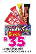 Nestle Assorted Large Chocolate Bars-For 5
