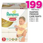 Pampers Premium Care Pants(Size3 56's/Size4 44's Or Size5 40's Pack)-Per Pack