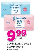 Johnsons Baby Soap-100g Each