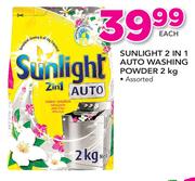Sunlight 2 In 1 Auto Washing Powder-2Kg