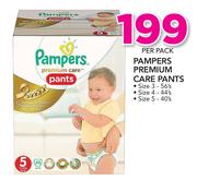 Pampers Premium Care Pants(Size 3-56's/Size4-44's/Size 5-40's)-Per Pack