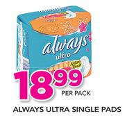 Always Ultra Single Pads-Per Pack