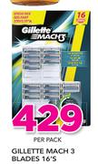 Gillette Mach 3 Blades 16's