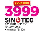 Sinotec 40" FHD LED TV STL-40F1A11A