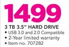 Seagate 3TB 3.5" Hard Drive