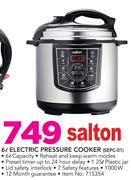 Salton 6Ltr Electric Pressure Cooker SEPC-01