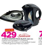 Sunbeam 3 Piece Starter Pack Black SBBP-300