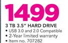 Seagate 3TB 3.5" Hard Drive