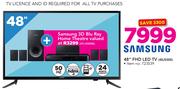 Samsung 48" FHD LED TV 48J5000 With Free Samsung 3D Blu-Ray Home Theatre HT-J4500K