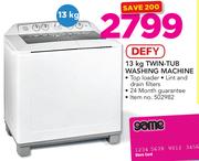 Defy 13Kg Twin Tub Washing Machine