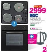 KIC Oven And Hob With Free Logik Cordless Kettle