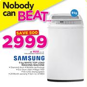 Samsung 9Kg White Top Load Washing Machine