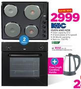 KIC Oven And Hob With Free Logik Cordless Kettle