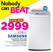Samsung 9Kg White Top Load Washing Machine