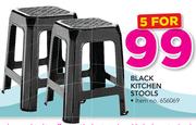 Black Kitchen Stools-For 5