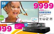 Samsung 55" FHD Smart LED TV 55M6000 With Free DSTV Explora