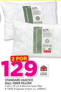 Always Home Standard Quilted Ball Fiber Pillow 45x70cm-For 2