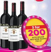 Alto Rouge Red Wine Blend-3x750ml