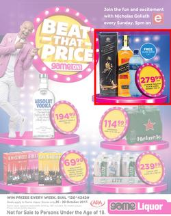 Game Liquor : Beat That Price (25 Oct - 30 Oct 2017), page 1