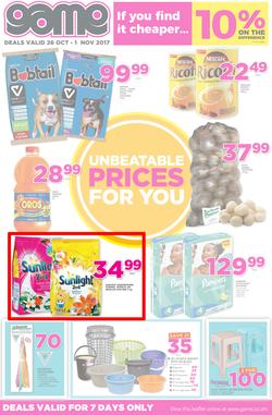 Game Zambia : Unbeatable Prices For You (26 Oct - 1 Nov 2017), page 1