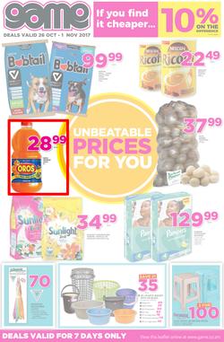 Game Zambia : Unbeatable Prices For You (26 Oct - 1 Nov 2017), page 1