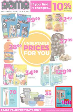 Game Zambia : Unbeatable Prices For You (26 Oct - 1 Nov 2017), page 1