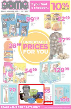 Game Zambia : Unbeatable Prices For You (26 Oct - 1 Nov 2017), page 1