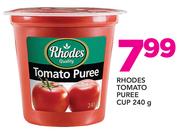 Rhodes Tomato Puree Cup-240g