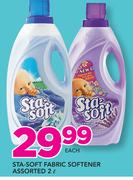 Sta Soft Fabric Softener Assorted-2Ltr Each