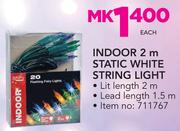 Indoor 2m Static White String Light-Each