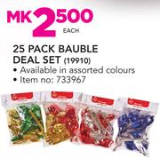 Santa's Trading 25 Pack Bauble Deal Set 19910-Each