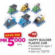 Dickie Happy Builder Plastic Car-Each