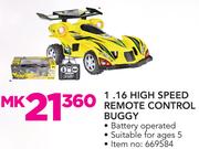 1.16 High Speed Remote Control Buggy
